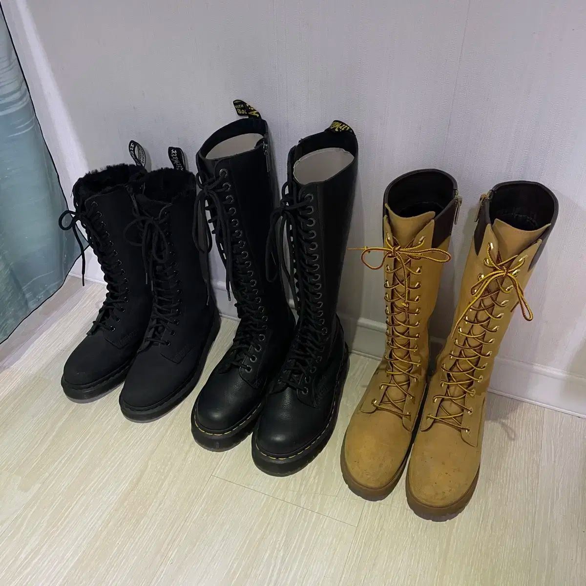 230-235 DR. MARTENS Timberland レースアップ ロングブーツ 在庫整理