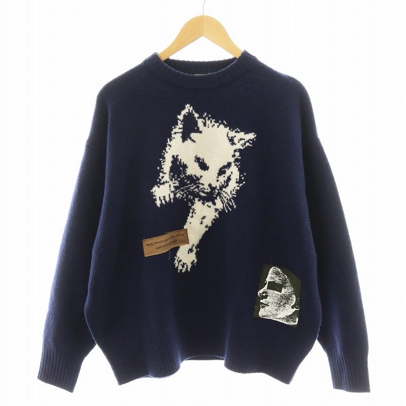 アンダーカバー UNDERCOVER 24AW JQ&PatchPOニット CAT セーター 長袖