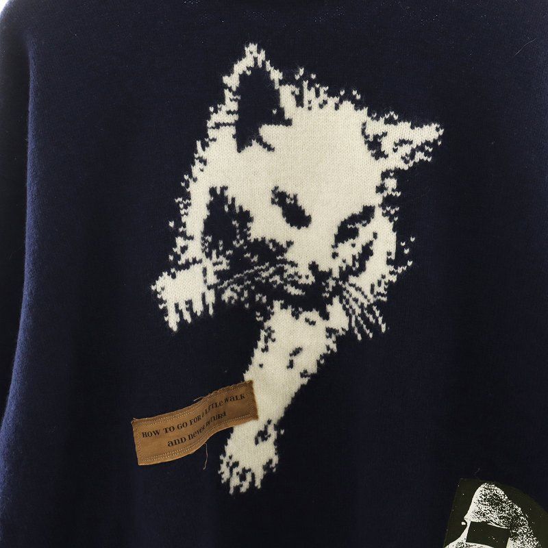 アンダーカバー UNDERCOVER 24AW JQ&PatchPOニット CAT セーター 長袖