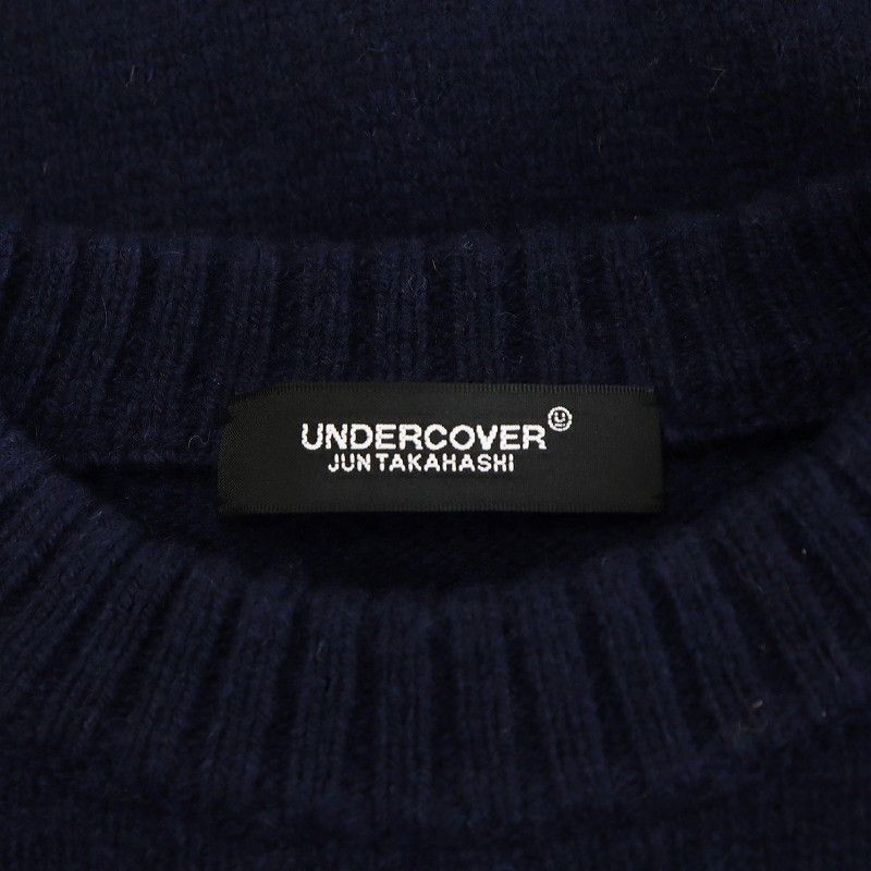 アンダーカバー　undercover 24AW モヘアニット　新品　サイズ2 UNDERCOVER アンダーカバー 24AW 裾端配色モヘアニットカーディガン 3