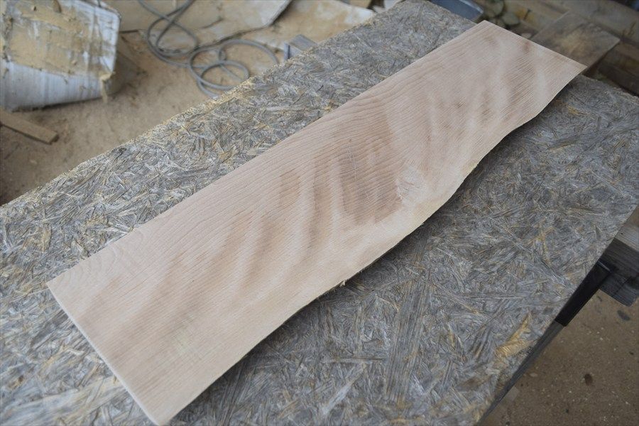 アウトレット ブナ(椈)の一枚板 長さ約66.5cm 幅約16.5cm 厚さ約3.2cm