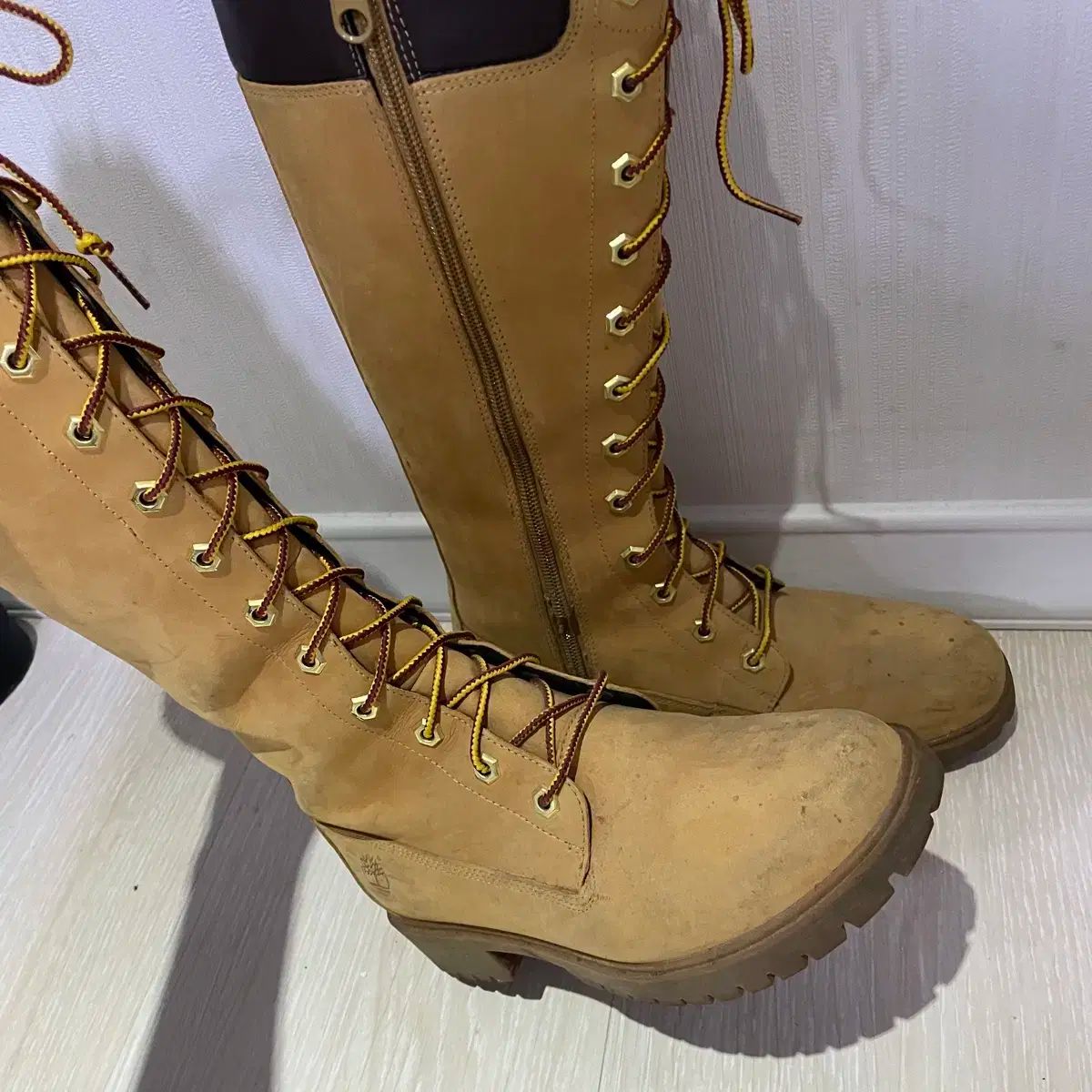 uk 4 5 ティンバーランド 14インチ ロングブーツ キャメル ブラウン 235