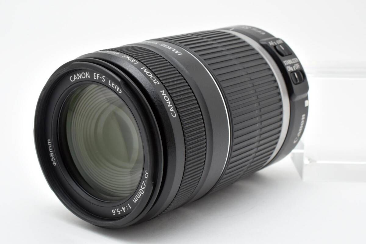キヤノン Canon EF-S 55-250mm F4-5.6 IS 望遠ズームレンズ L44 7024