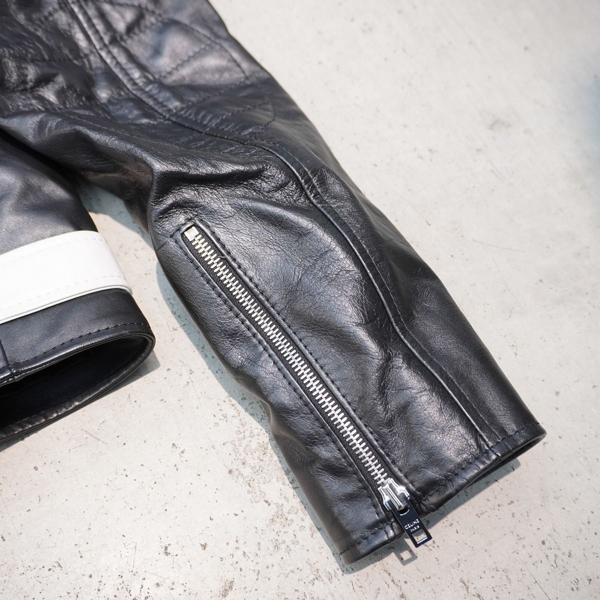 美品 正規 19SS CELINE セリーヌ クラシック バイカー ジャケット 