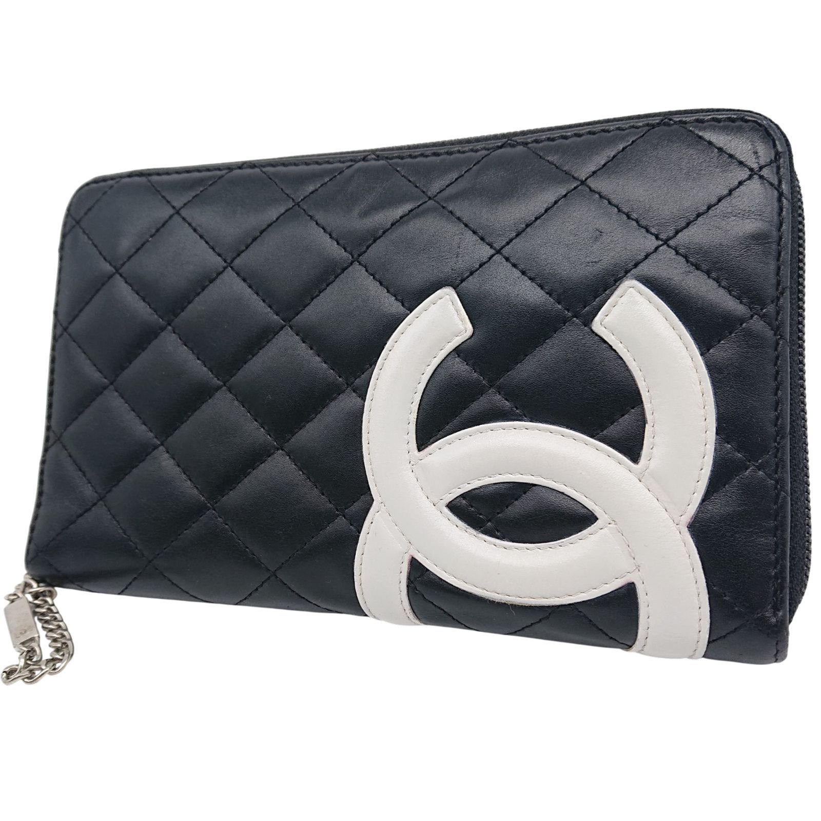 本日限り！シャネル マトラッセ ラウンドジップ カンボンライン正規品保証Z376 本日限り！シャネル マトラッセ ラウンドジップ カンボンライン正規品