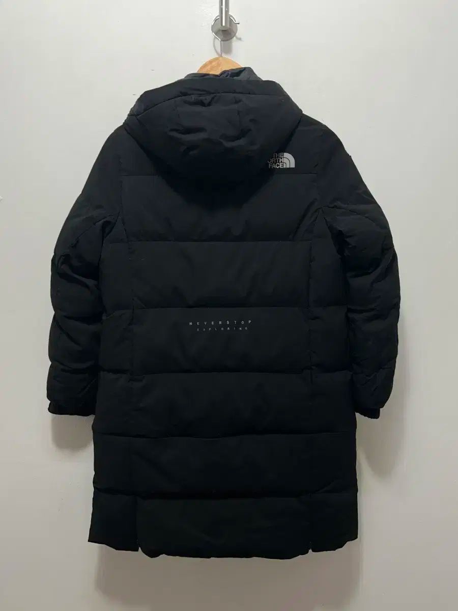 150 THE NORTH FACE ザノースフェイス ブラック ダウンジャケット ロング丈 下部 取り外し