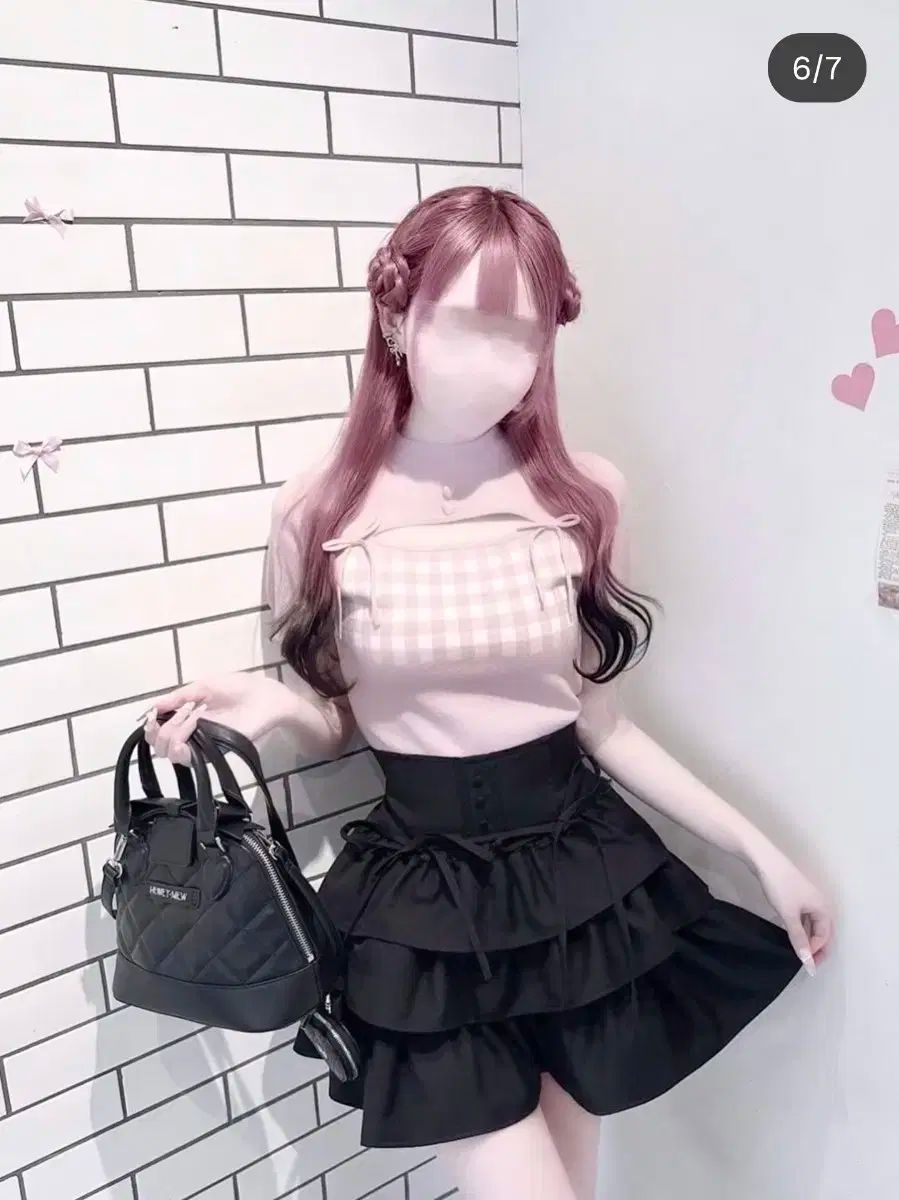 허니뮤 honeymew スカート 黒 ミシェルマカロン