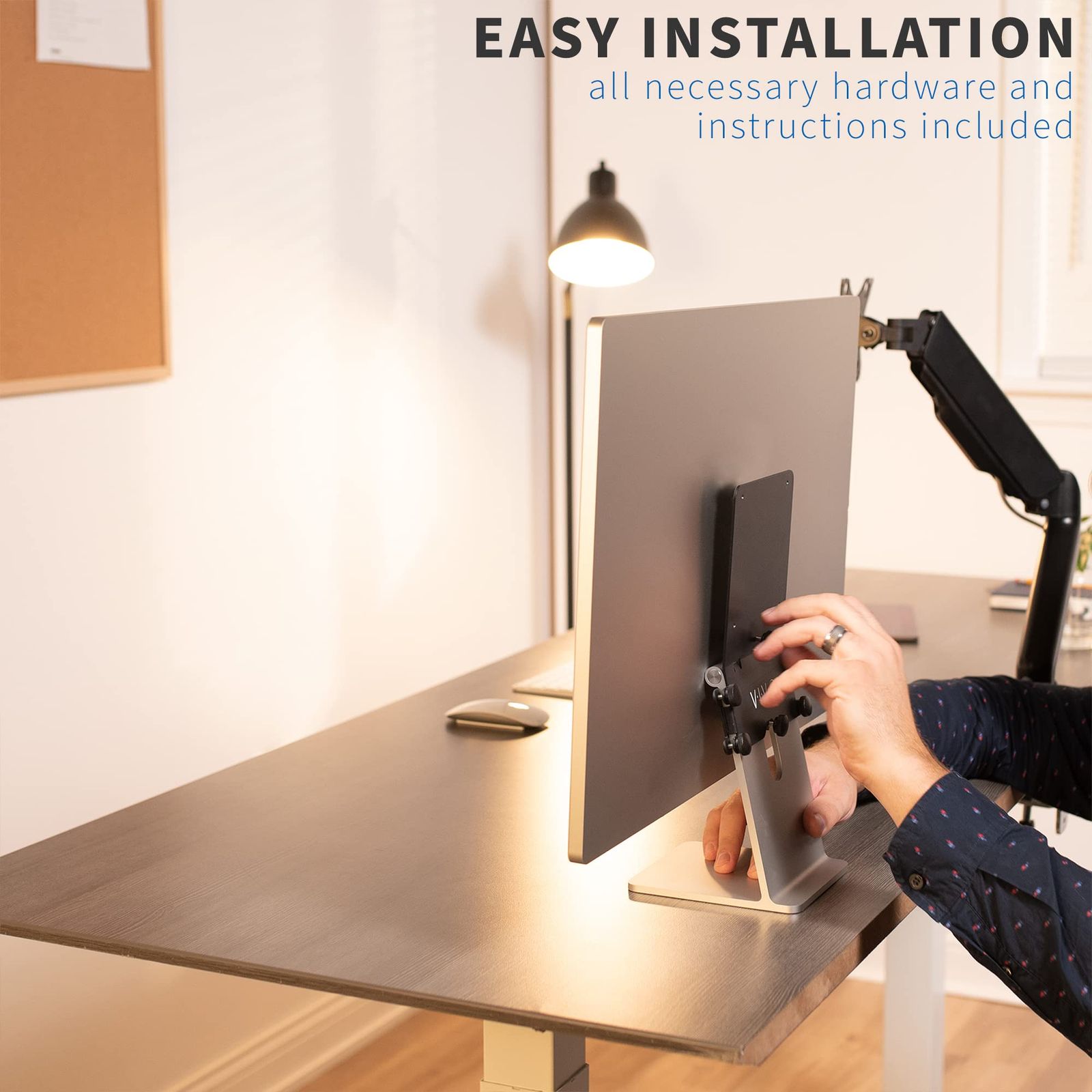  VIVO VESAアダプタープレートブラケットキット 24インチ M 1 3 4 iMacシリーズモニター用 VESA最大100 x 100 ブラック Mount-MACM モニターアーム ディスプレイ モニター