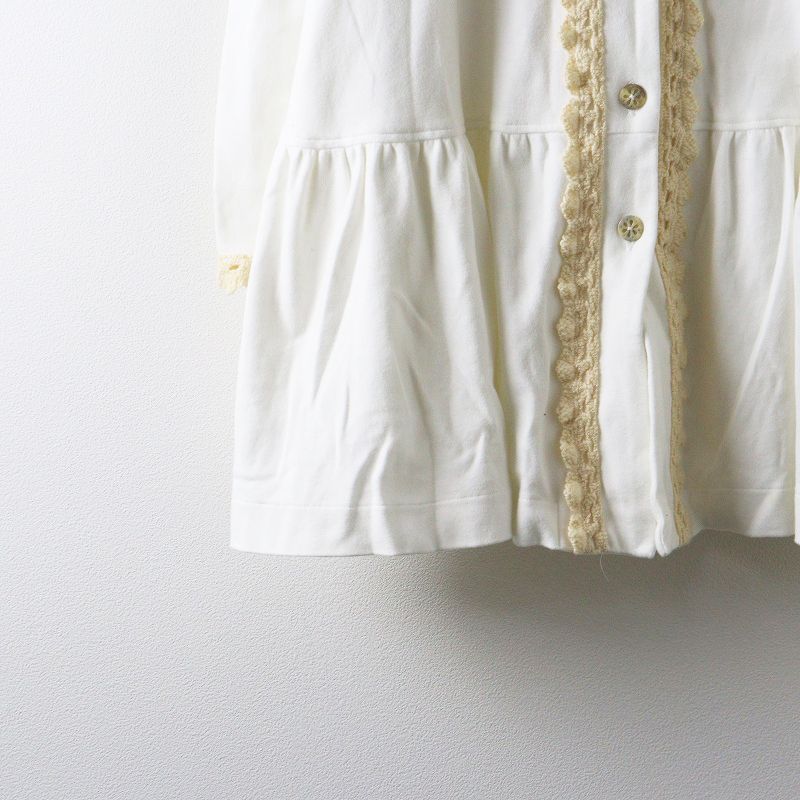 さえら アンリコ ANLICO フラワーモチーフレース使い コットンノー