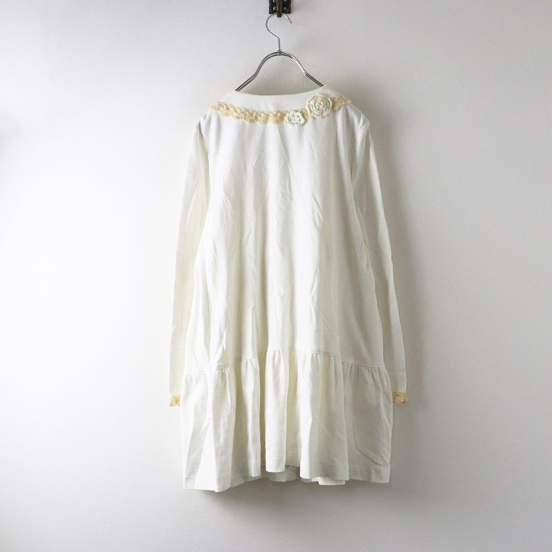 さえら アンリコ ANLICO フラワーモチーフレース使い コットンノー