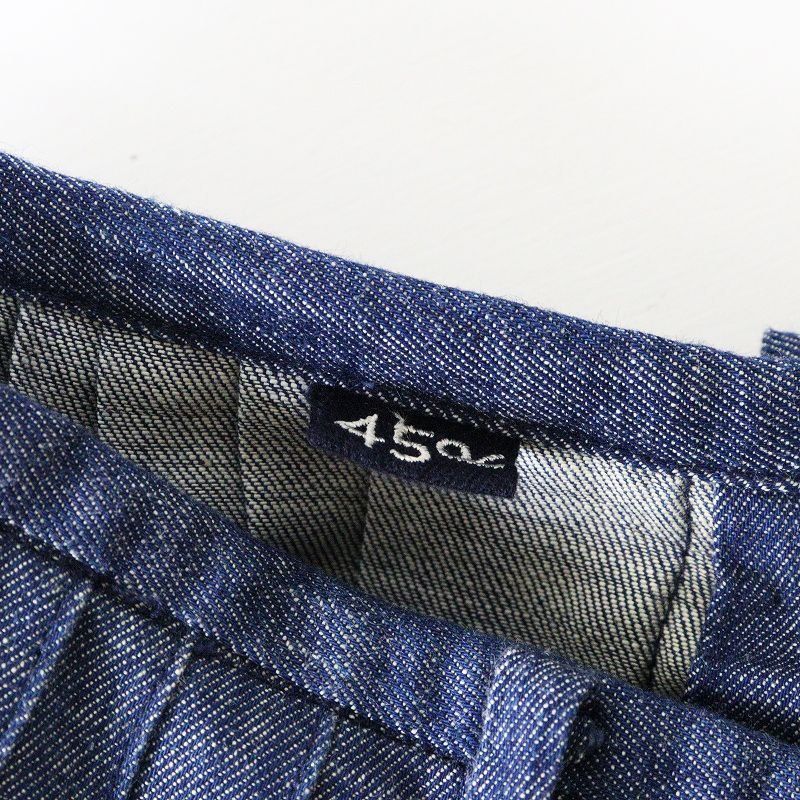 ま*ん様 45R 45rpm フォーティファイブアール ゴマデニムのプリーツスカ 45R 45rpm フォーティファイブアール ゴマデニムのプリーツスカート 2