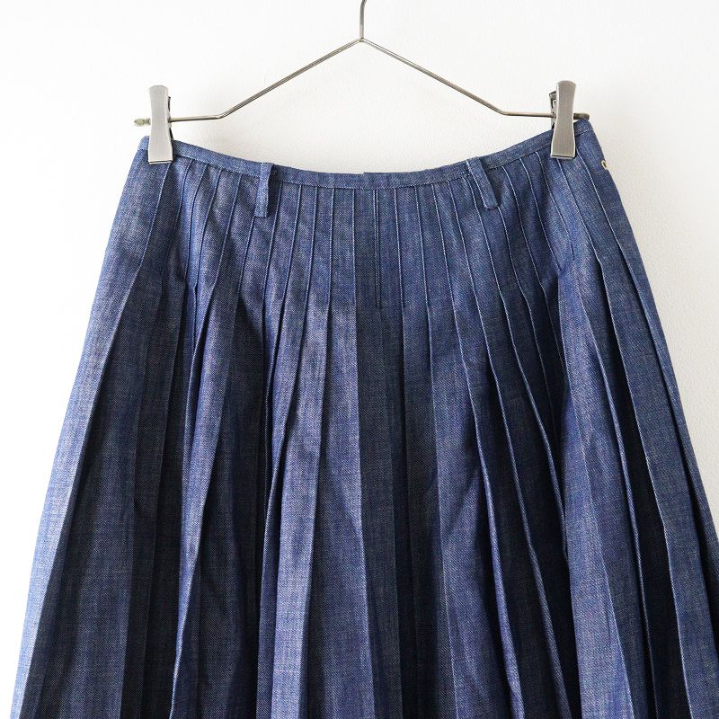 45R 45rpm フォーティファイブアール ゴマデニムのプリーツスカート 2