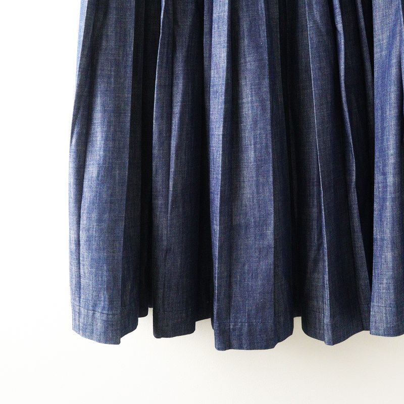 ま*ん様 45R 45rpm フォーティファイブアール ゴマデニムのプリーツスカ 45R 45rpm フォーティファイブアール ゴマデニムのプリーツスカート 2