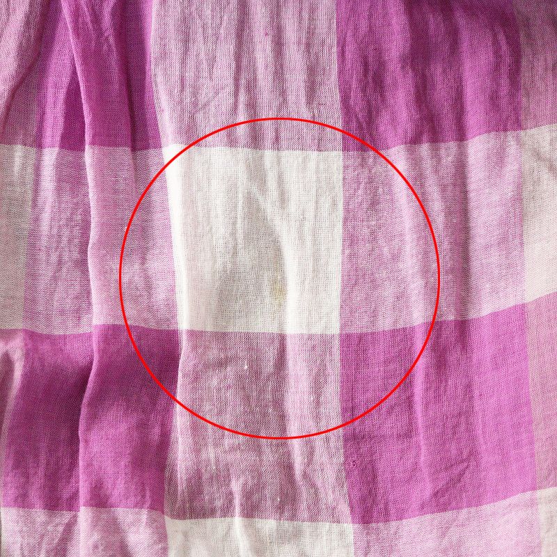  メゾンドソイル maison de soil ブロックチェックノースリーブワンピース 2 パープル ピンタック ギャザー ドレス その他 その他