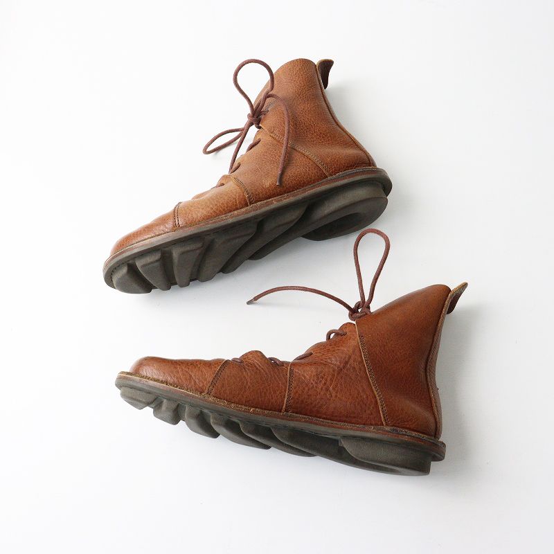 トリッペン trippen NOMAD ノマド レースアップブーツ 37＼ブラウン