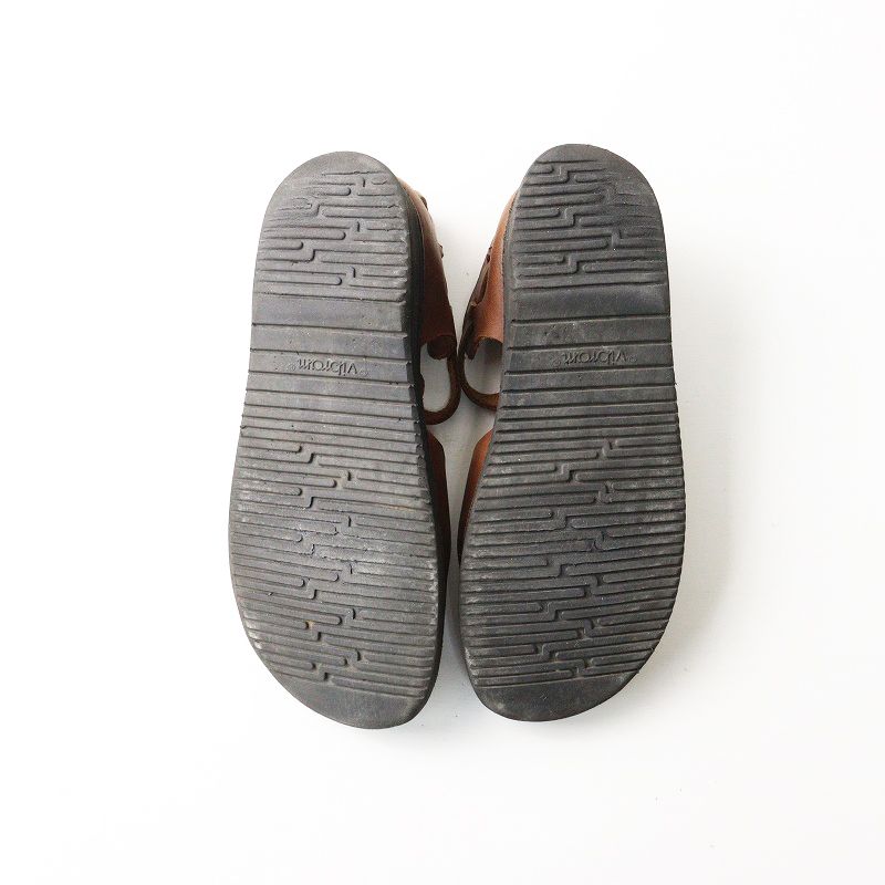  オーロラシューズ AURORA SHOES West Indian ウエストインディアン Tストラップシューズ 6.5 C ブラウン レザー 23.5 cm その他 靴