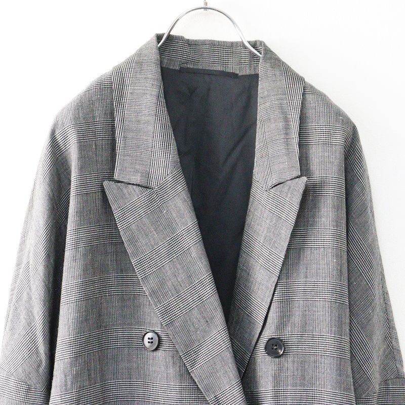 【値下】AP STUDIO エーピーストゥディオ　ウールロングコート　グレー　F AP STUDIO エーピーストゥディオウールロングコートグレーF