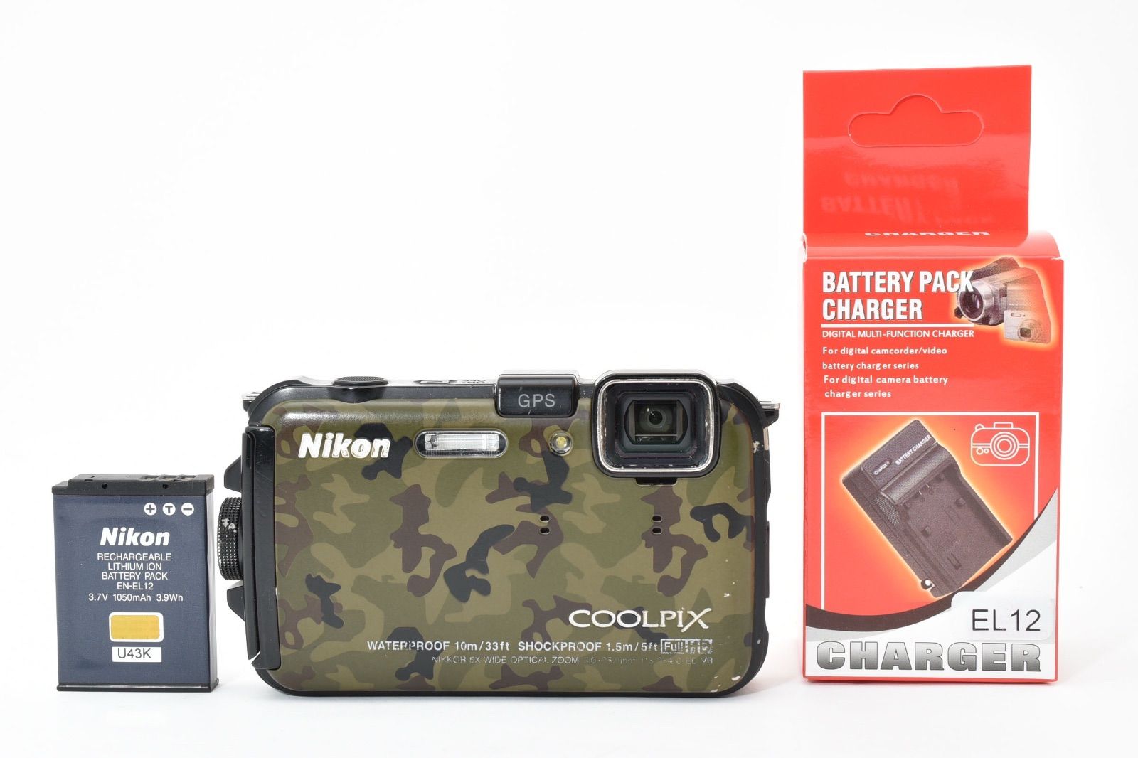 Nikon デジタルカメラ COOLPIX クールピクス AW100 フォレストカムフラージュ AW100CM