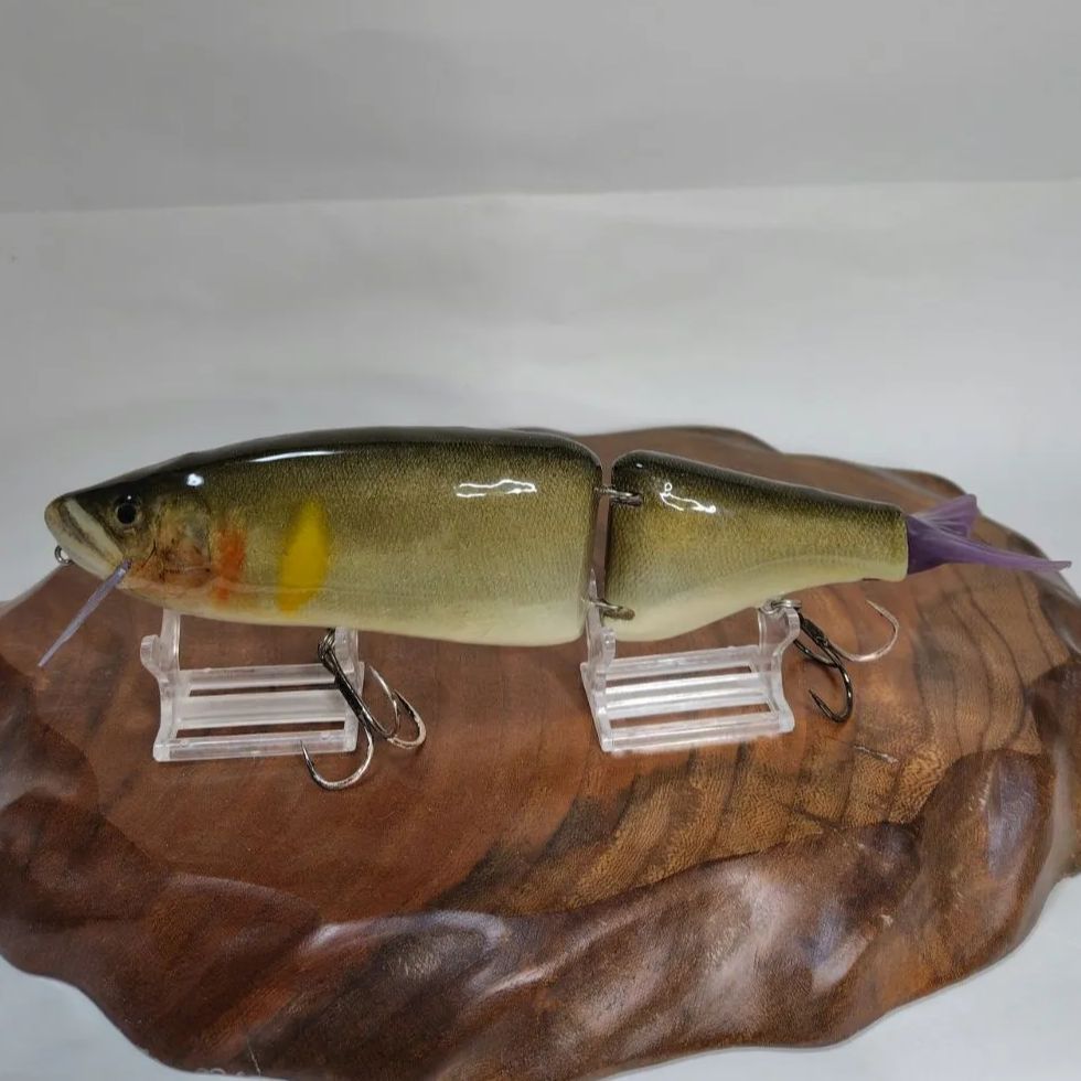 剥製魚皮ルアー クラッシュ9 鮎カスタム