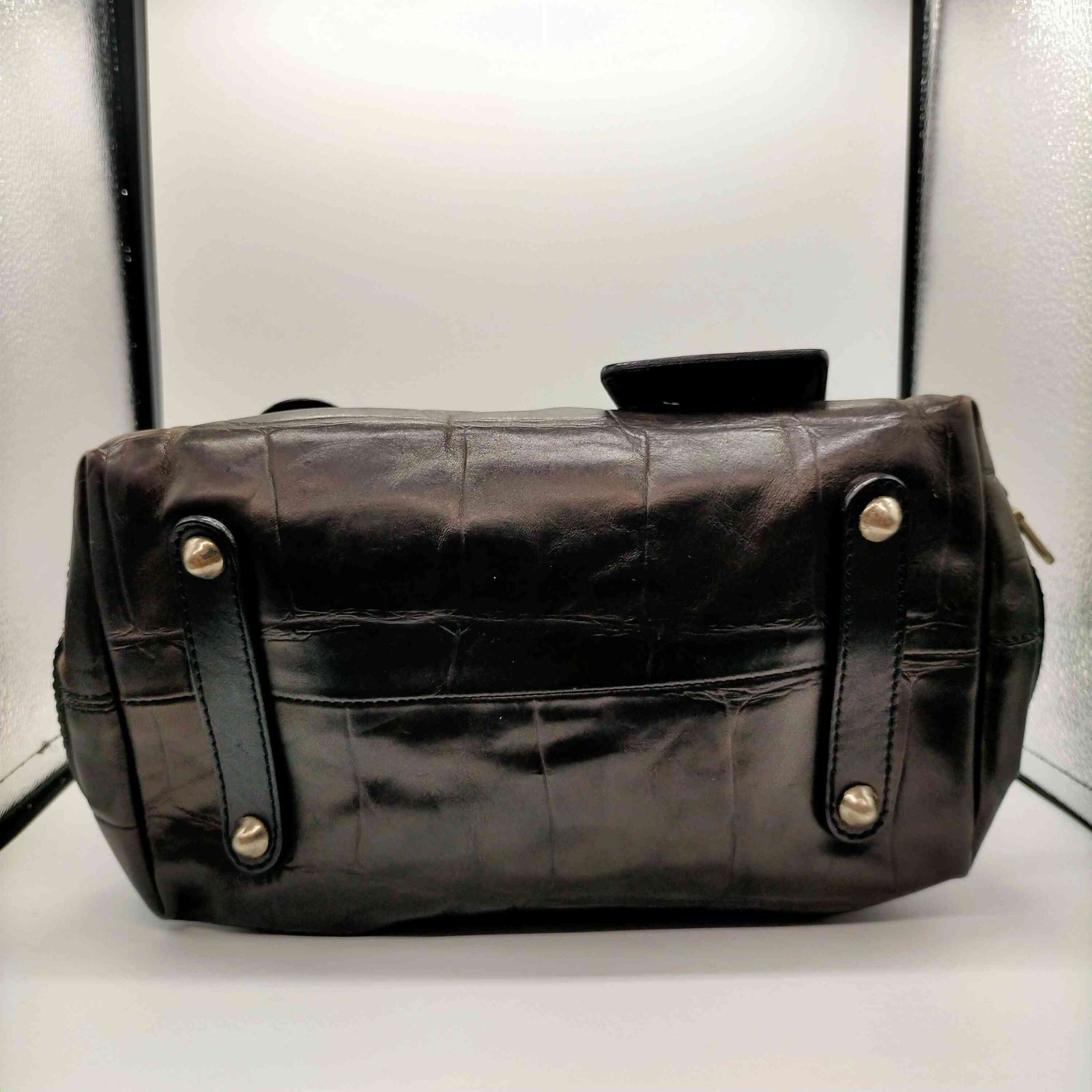 00s ARCHIVE OLD Chloe チェーンレザーバッグ Y2K クロエ Chloe 00S 04 OLD イタリア製 クロコ 型押し サイドジップ