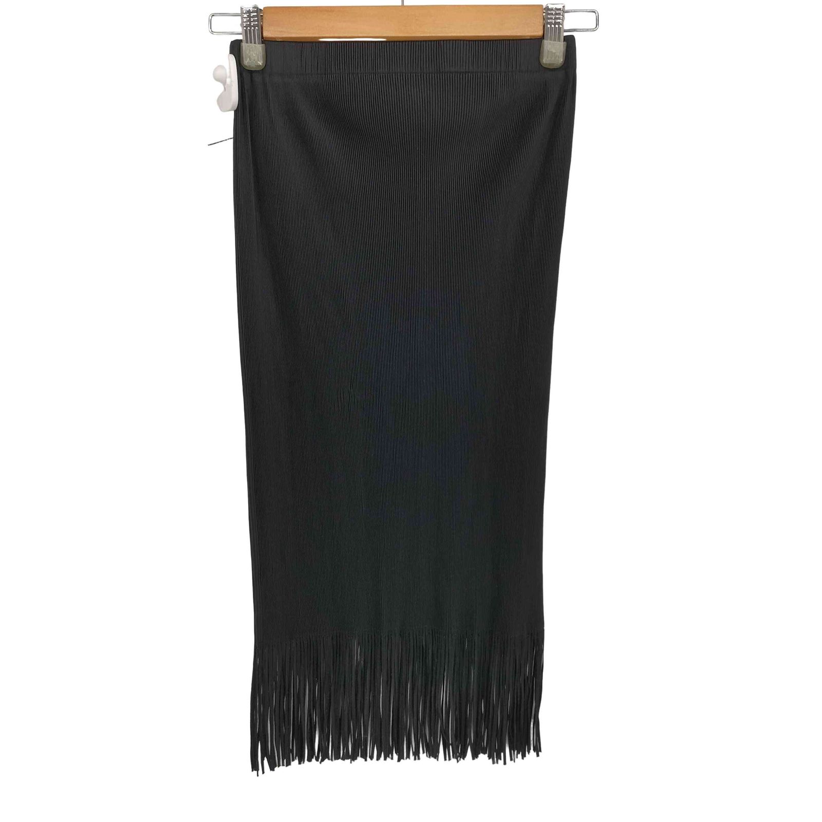 プリーツプリーズイッセイミヤケ PLEATS PLEASE ISSEY MIYAKE 12SS 裾フリンジ プリーツ スカート レディース JPN：4