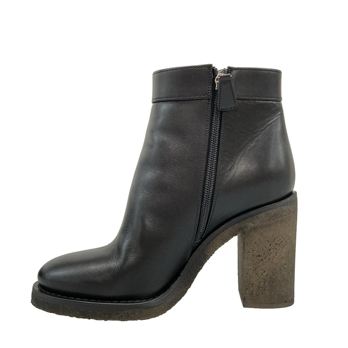 CHANEL(シャネル) ショートブーツ 37 1/2 C レディース G31285 黒 ココ