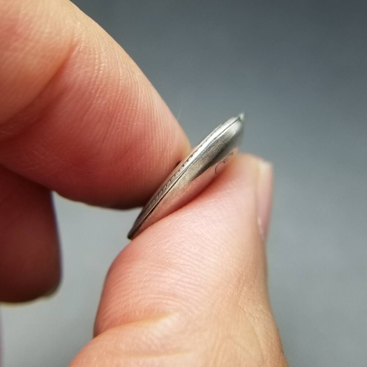  WWII期 ヴィンテージ スウィートハートジュエリー スターカット 紫石 チャーム 925 シルバー ペンダントヘッド ネーム彫金 Eloise Y 25-E チャーム アクセサリー