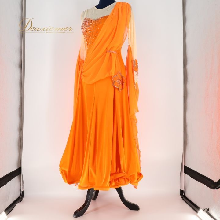 社交ダンス 衣装 スタンダード ドレス スタンダードドレス つきおか