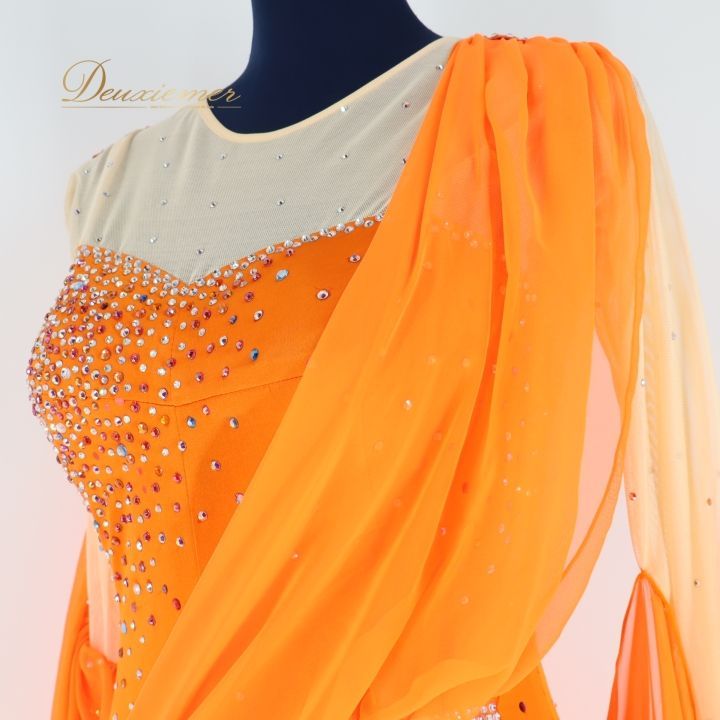 社交ダンス 衣装 スタンダード ドレス スタンダードドレス つきおか