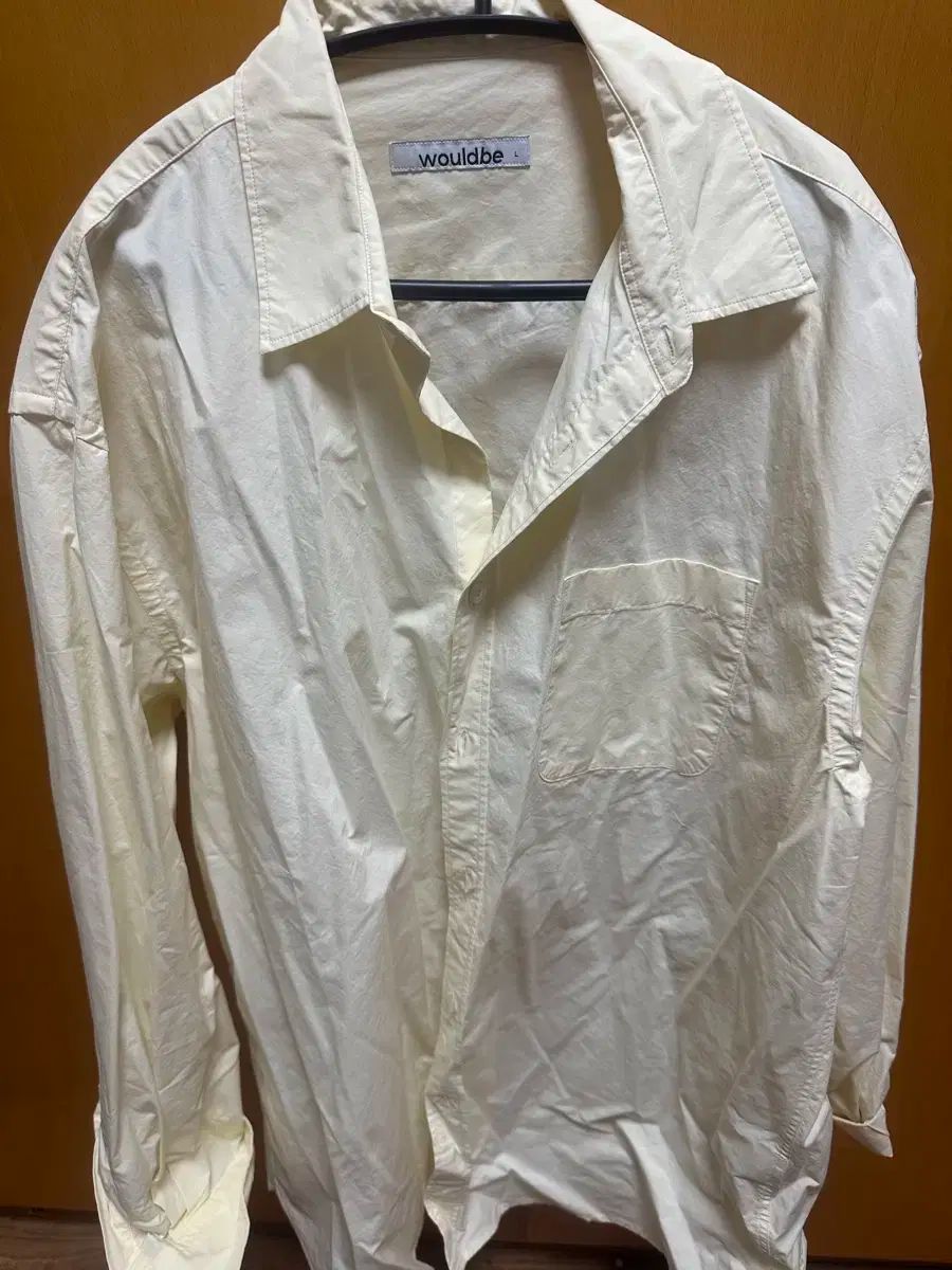 wouldbeシャツ アイボリー L ウッドビー