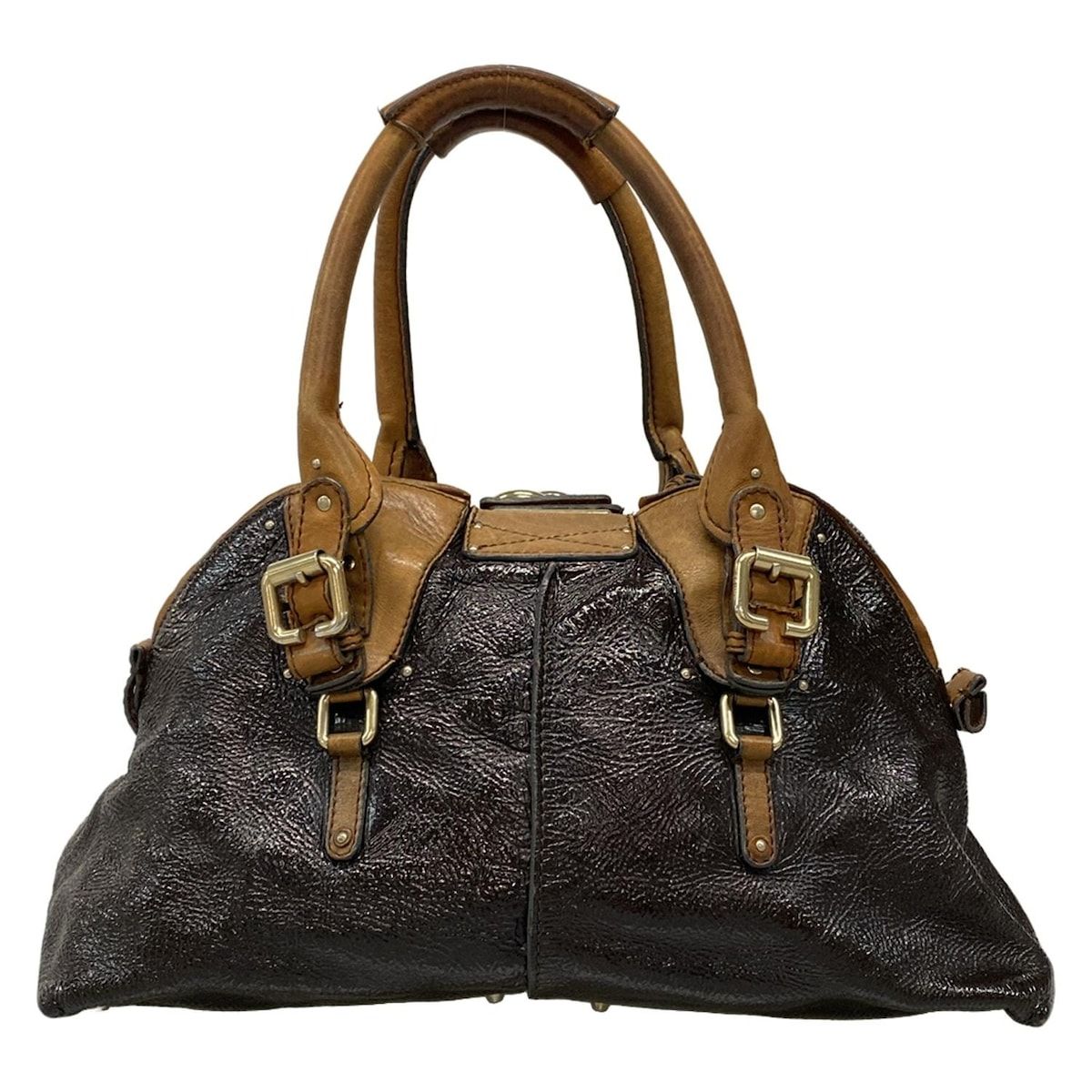 Chloe(クロエ) ハンドバッグ パディントン ダークブラウン×ブラウン