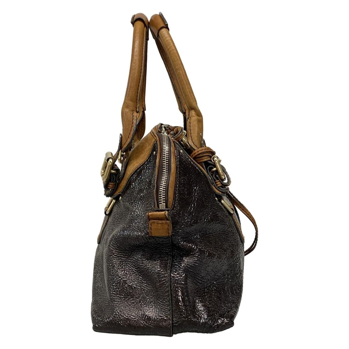 Chloe(クロエ) ハンドバッグ パディントン ダークブラウン×ブラウン