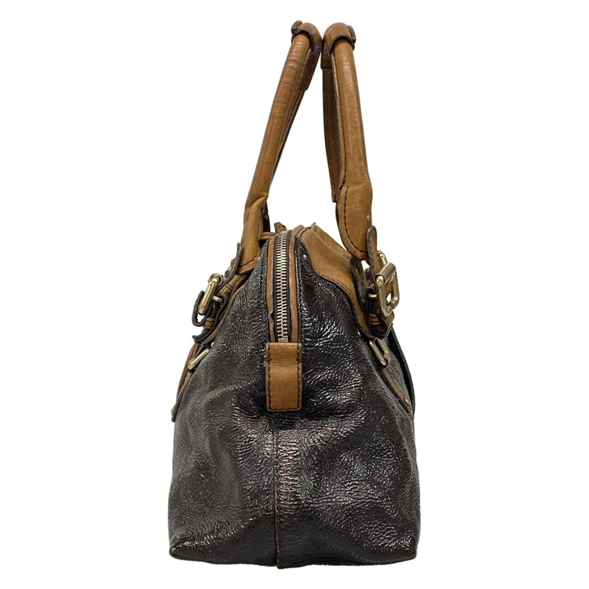 Chloe(クロエ) ハンドバッグ パディントン ダークブラウン×ブラウン