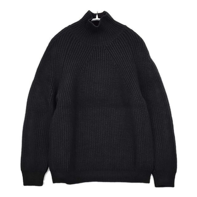 BATONER シグネチャー タートルネック セーター 定価26400円 BN-23FM-031 ウール セーター ニット 23AW ブラック メンズ バトナー 5-1101T∞