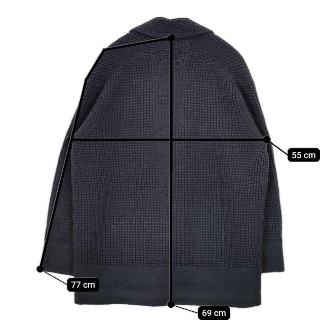  evam eva カシミヤ ワッフルニット 羽織 カーディガン チャコールグレー レディース エヴァムエヴァ 5-1101 T∞ 長袖 カーディガン ボレロ アンサンブル