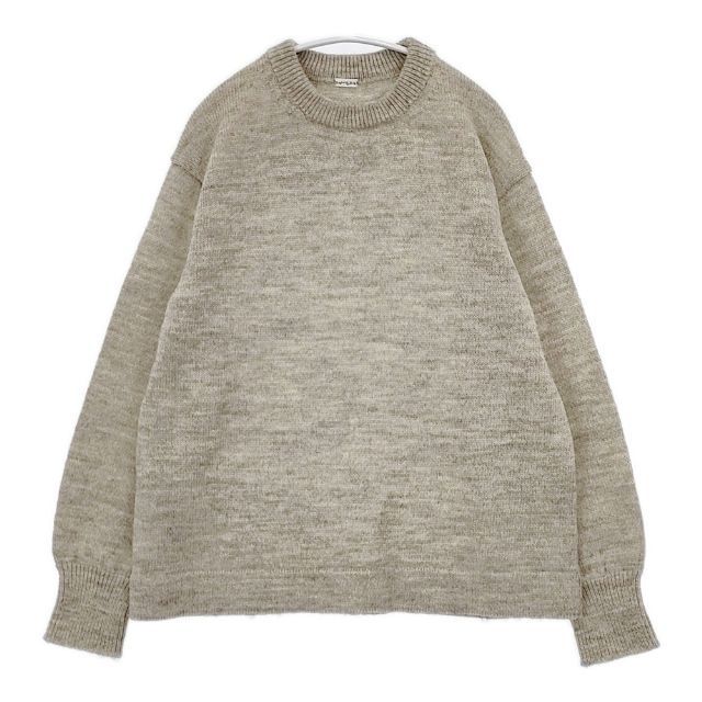 homspun 232-7906 シェットランドプルオーバー ウール セーター ニット ベージュ レディース ホームスパン 5-1101T∞