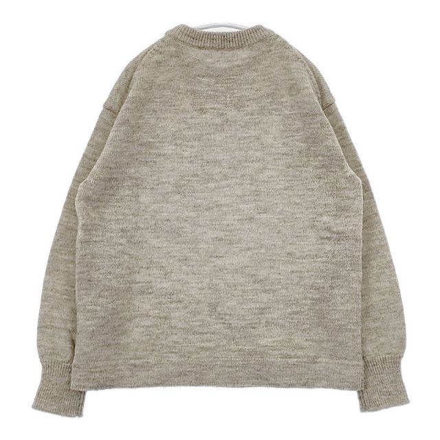 homspun 232-7906 シェットランドプルオーバー ウール セーター ニット ベージュ レディース ホームスパン 5-1101T∞