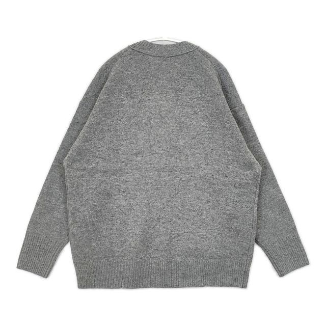 IENA AQUA Vネックカーディガン 定価22000円 23080900701030 ウールカシミヤ カーディガン 23AW グレー レディース イエナ 5-1101T∞