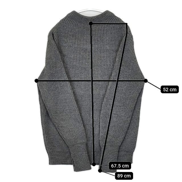 ANDERSEN-ANDERSEN モックネック ウール 畦編み サイズM DK-4780