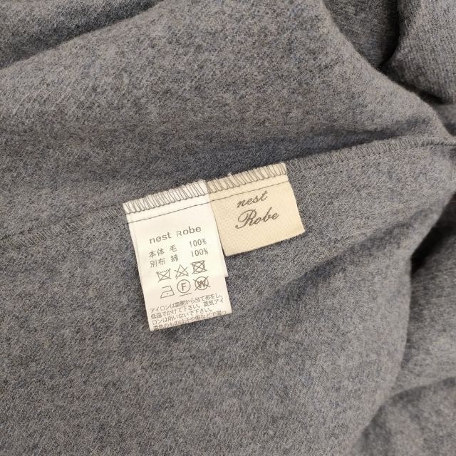  nest Robe ウールタックノースリーブワンピース 01174-1154 ワンピース ブルーグレー レディース ネストローブ 5-1101 T∞ ノースリーブ その他