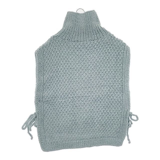 nest Robe 01234-1002 ペルーニットポップコーンケーブルベスト 定価26400円 ベスト ライトブルー レディース ネストローブ 5-1101T∞