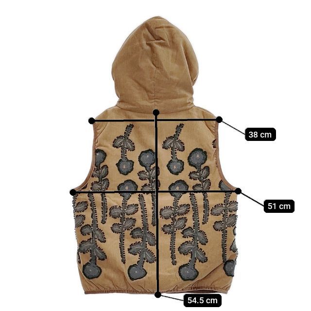 mina perhonen frost garden sa2246 サイズ38 刺繍 ダウンベスト