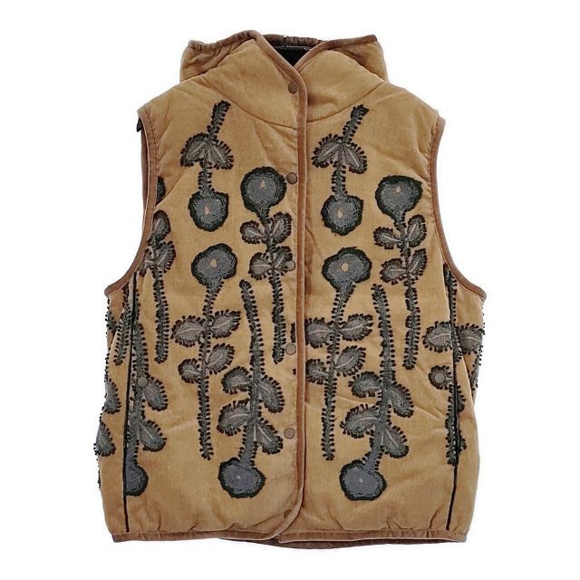 ままりんミナペルホネン サイズ38 frost garden ダウンベスト mina perhonen frost garden sa2246 サイズ38 刺繍 ダウンベスト
