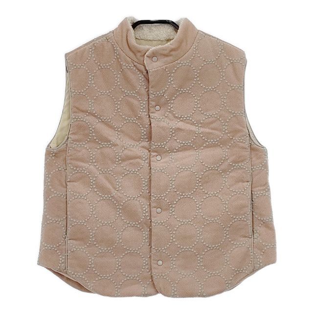 mina perhonen aba2055p tambourine キッズサイズ 140 10Y 中綿 刺繍 ベスト ピンクベージュ レディース ミナペルホネン 5-1101T∞