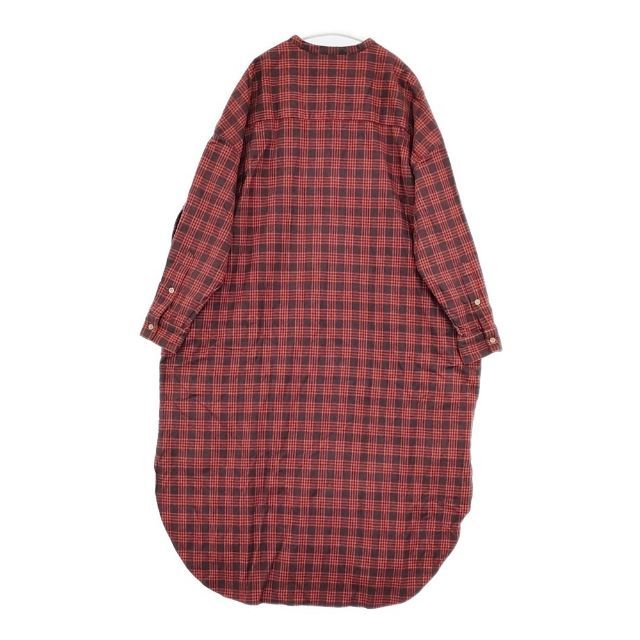 veritecoeur VC-2072 ノー チェックネルシャツワンピース 定価28000円 ワンピース レッド レディース ヴェリテクール 5-1101 T∞