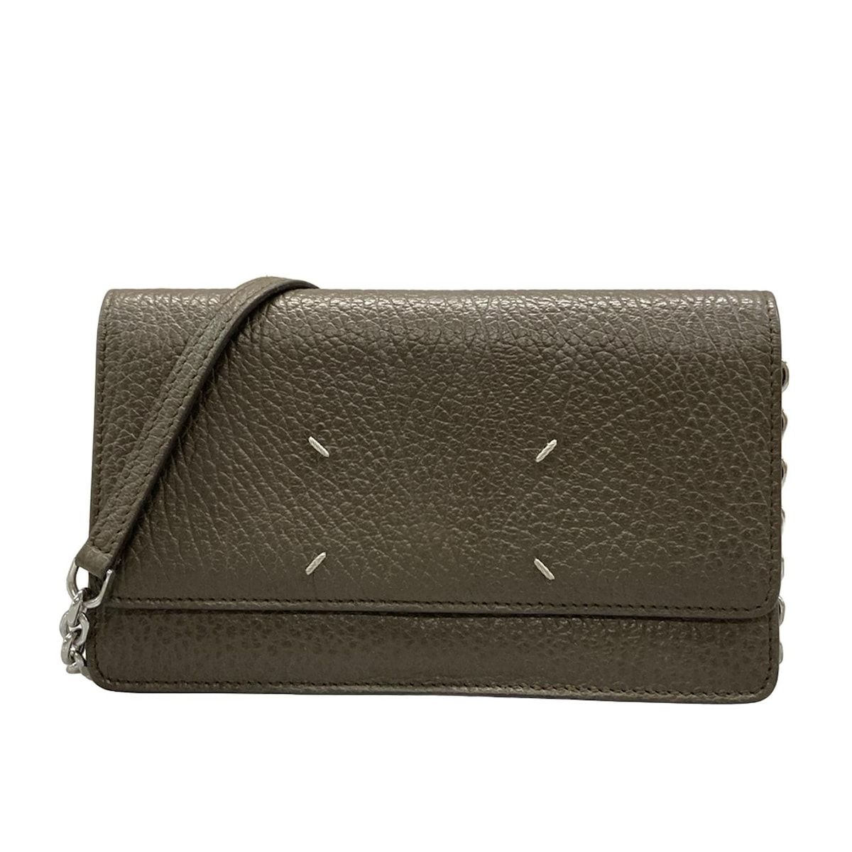 Maison Margiela メゾンマルジェラ 財布 4ステッチ SA3UI0008P4455 ブラウン チェーンウォレット レザー