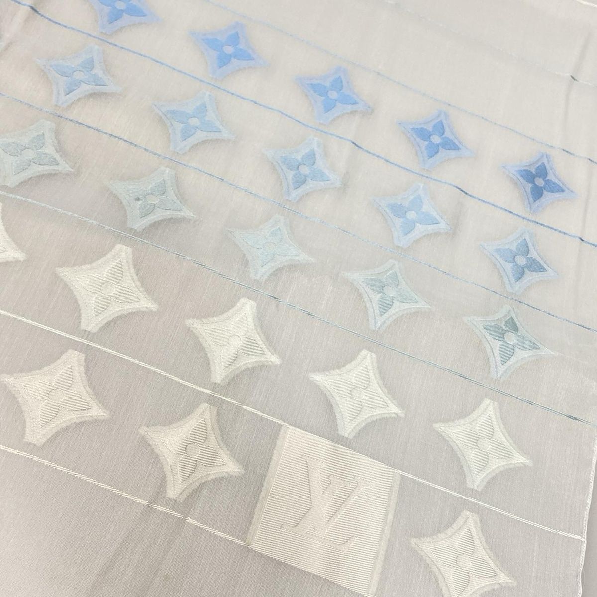 LOUIS VUITTON(ルイヴィトン) ストール(ショール) - ライトブルー