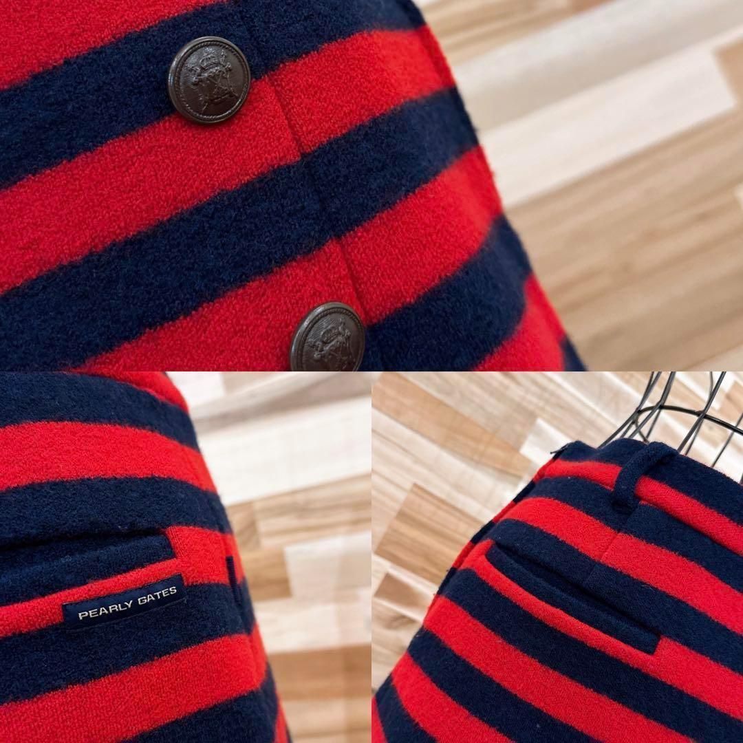 マスターバニーエディション】ウール ニット ゴルフ スカート ボーダー