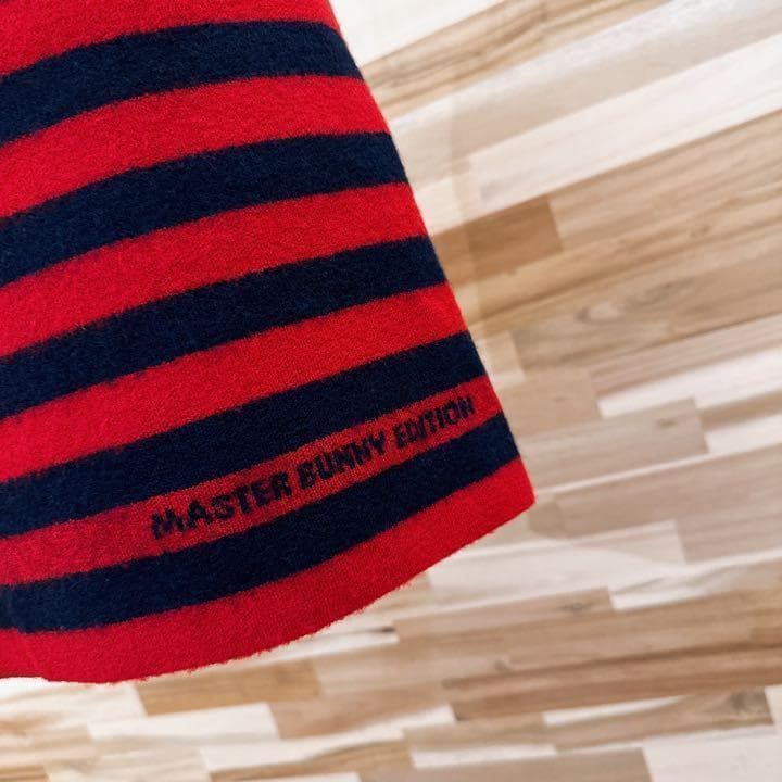 【マスターバニーエディション】ウール ニット ゴルフ スカート ボーダー 赤×紺 マスターバニーエディション】ウール ニット ゴルフ スカート ボーダー