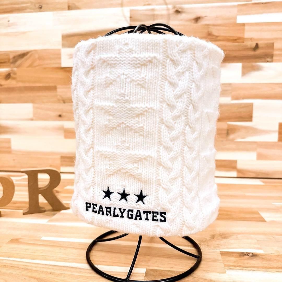 廃盤/ゆるかわ【パーリーゲイツ】ケーブルニット ゴルフ ネック